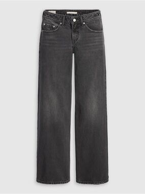 Levi’s Low Loose Jeans in Washed Black size 24x30